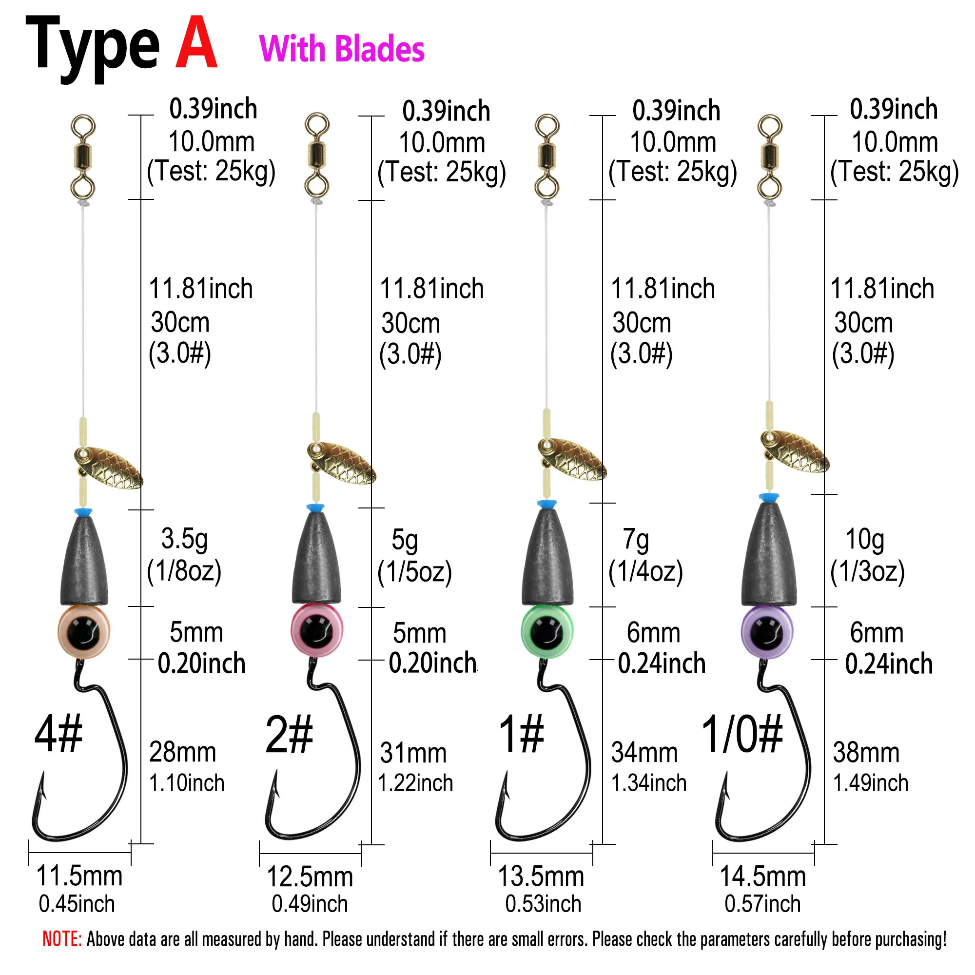5 Stück/Set Texas Rig Set für Barsch-Angeln, Carolina Rig Kit, Angelzubehör, Fischhaken, Karpfenangeln, Haar-Rigs, Fertige Boilie-Köder – Detail 3