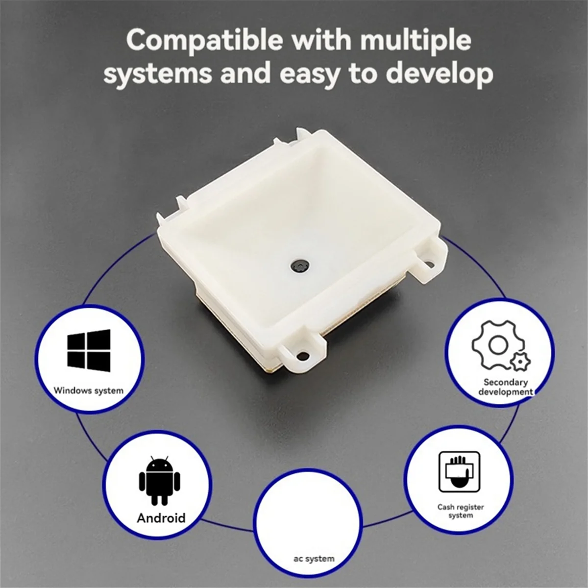 GM72-G Barcode Scanner Reader Module Embedded 1D 2D Barcode Scanner for Bus Supermarket Ordering Machine