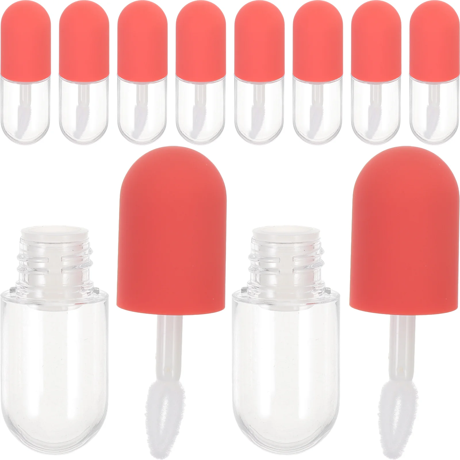 

10Pcs 4.5ml Empty Lip Gloss Tubes Refillable Containers Durable Travel Makeup Bags Safe Premium Material