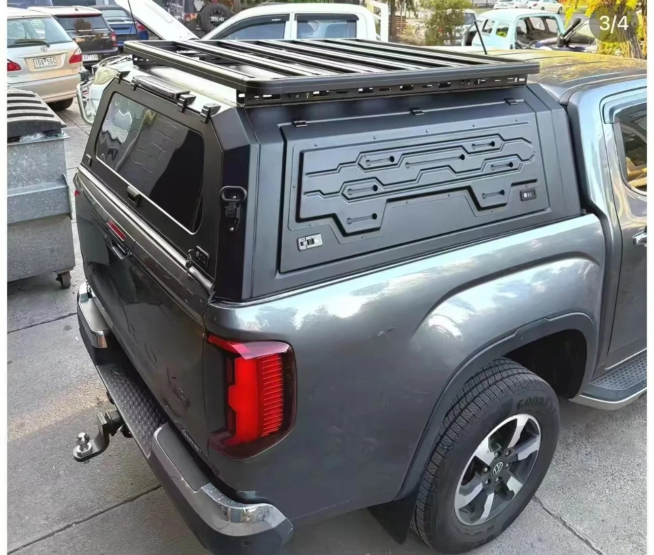 Manual Operation Waterproof 4x4 Aluminum Alloy Canopy Topper for TACOMA 16-23 6.0FT Model Ranger with Locking Function