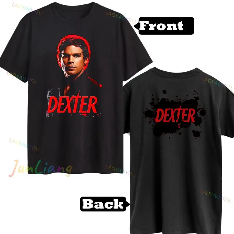 Showtime Dexter Never Lies Licensing Adult T-shirt Fun Printed Shirt Harajuku Y2K Unisex Street Oversized Short Sleeved Gift Top