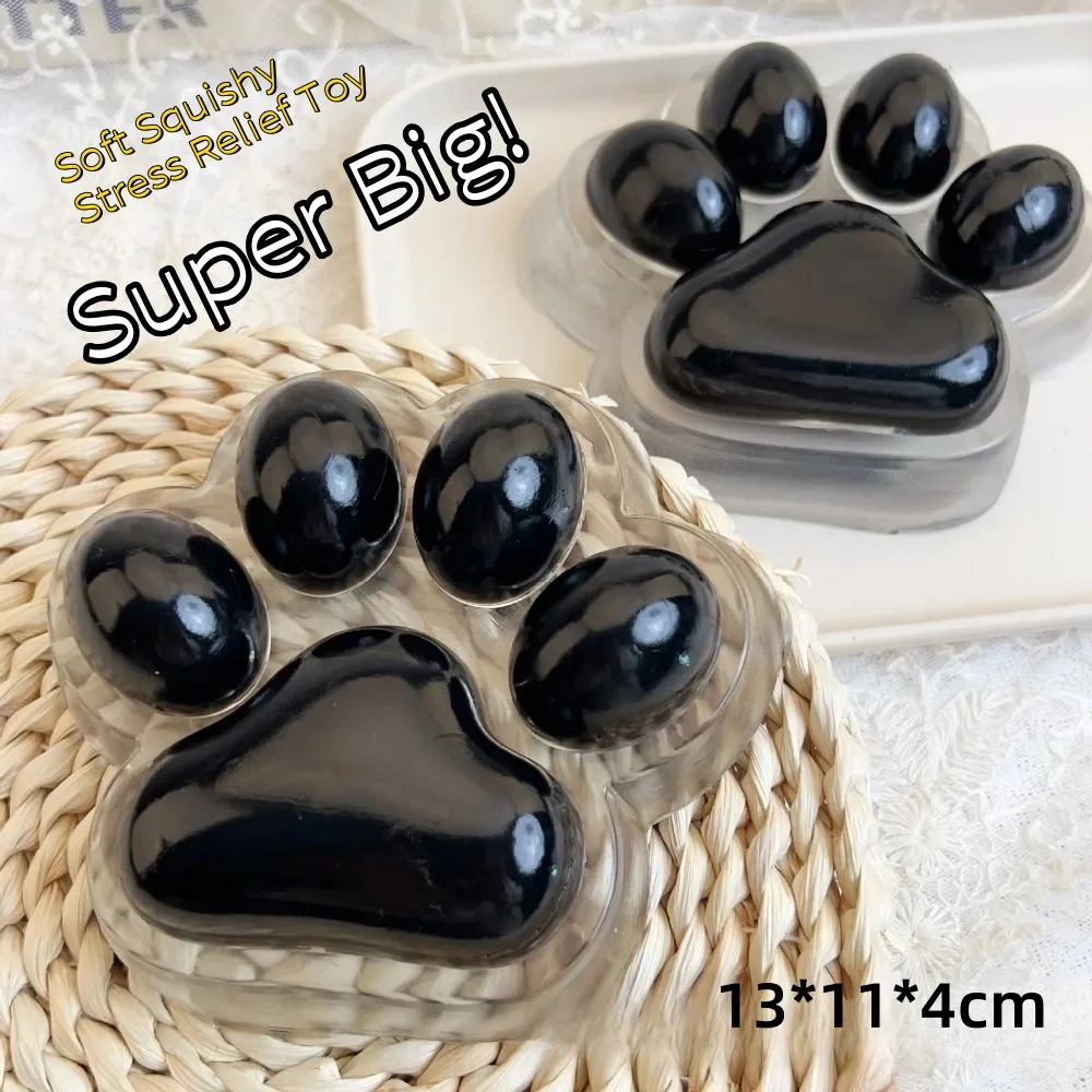 

12cm Jumbo Soft Squishy Cat Paw Stress Relief Toy Extra Large Sensory Fidget Toys for Kids Adult Anxiety Relaxation Squeeze Gift