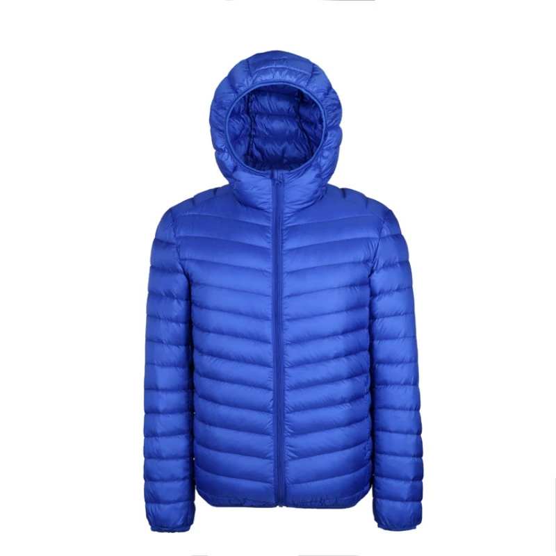 Down Jacket Men's New 90% White Duck Down Super Light Down Jacket Men's Lightweight Thermal Coat Hooded Feather Coat Men Jacket