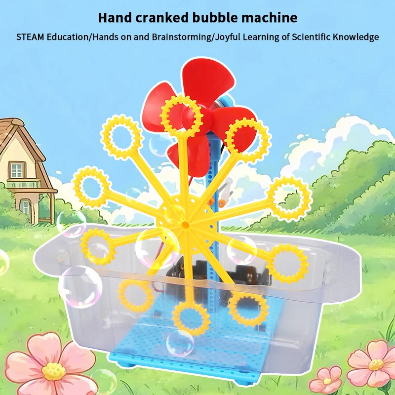 Speelgoed DIY Bubble Machine Assembleren Model Materiaal Kits Studenten Educatief Wetenschap Experiment Technologie Speelgoed voor kinderen