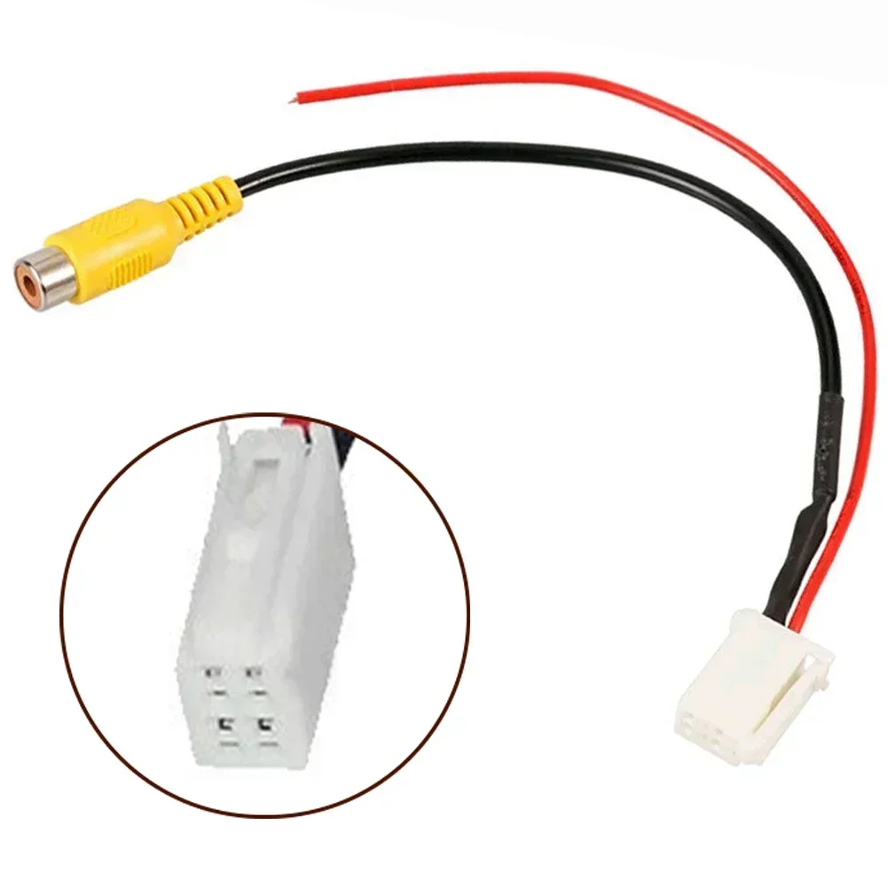 4 Pin For Car Male Connector Radio Back Up Reverse Camera RCA Input Plug Adapter Plug And Play Reversing Cable For Toyota