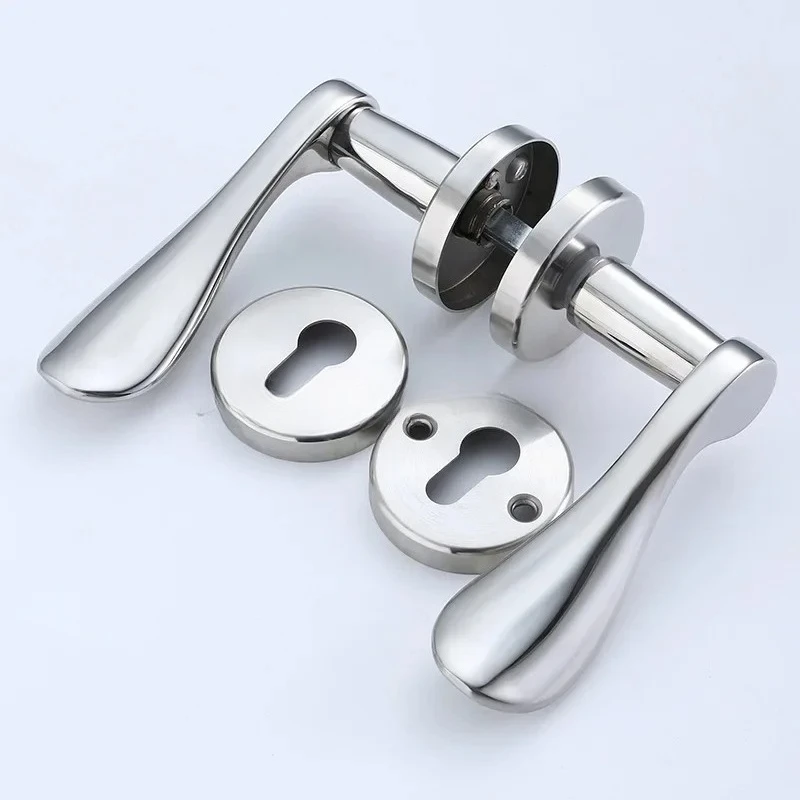 1Set Stainless Steel Universal Door Knob Bedroom Split Door Lock Handle Door Handle Hardware Door Handles For Interior Doors
