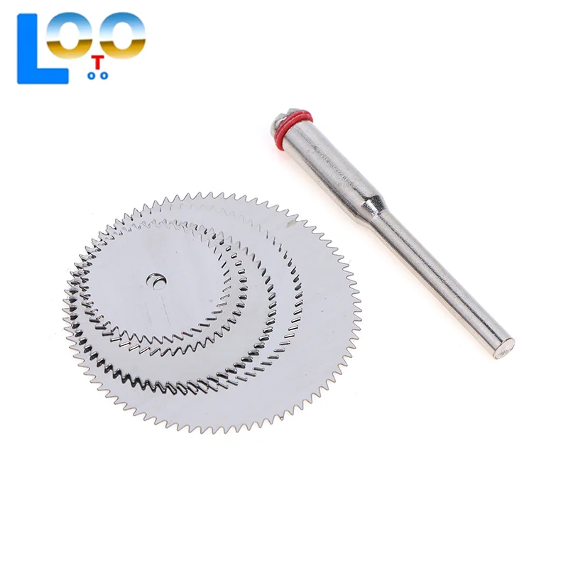 6Pcs/set Stainless Steel Slice Metal Cutting Disc With 1 Mandre For Rotary Tools 16 18 22 25 32mm Cutting Disc Hand Tools