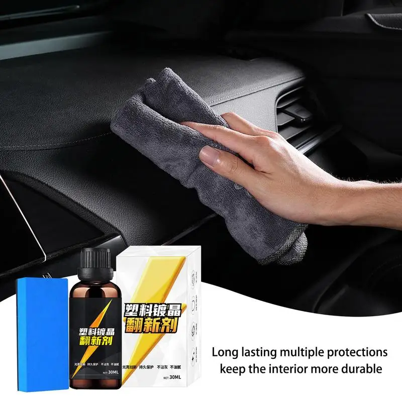 

Car Coating Trim Restore Auto Trim Refurbishment Coating Auto Detailing Supplies 30ml Car Interior Refurbishment Agent For