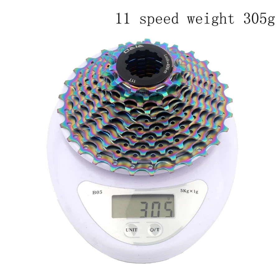 Road Fold Bike Cassette 9S 10S 11S Speed Flywheel 11-28T 286g Rainbow Bicycle Cassette Sprocket Bicycle parts for Shimano SRAM