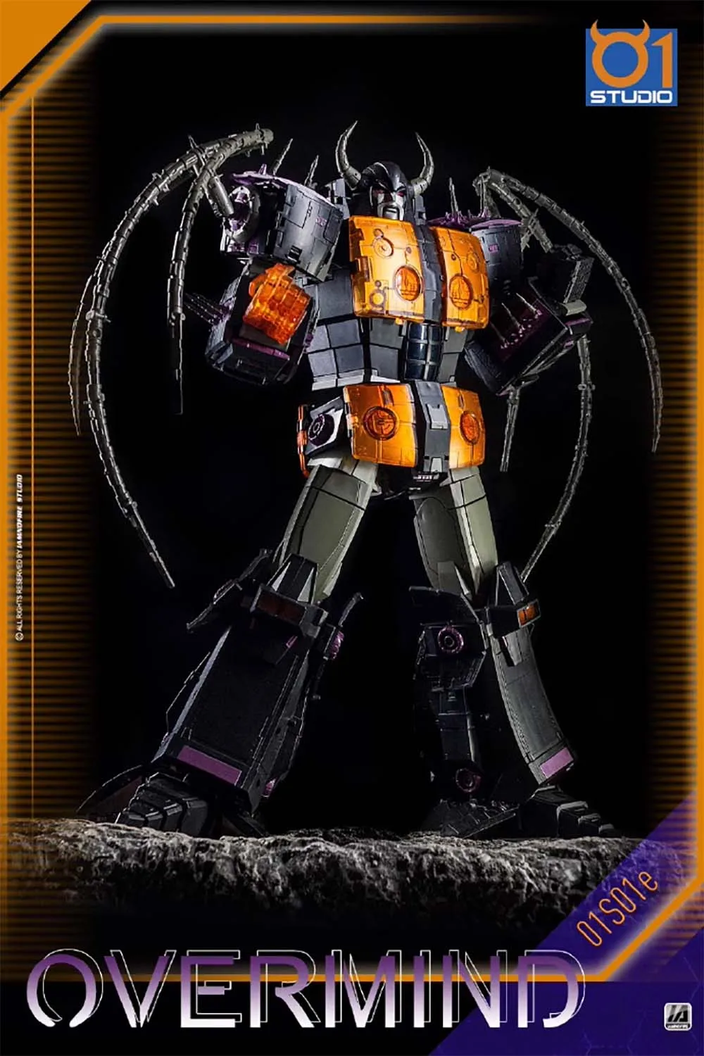 New Transformation Toys Robot 01-Studio 01S01E Overmind Cybertron Cell Unicron Black Version Action Figure toy in stock