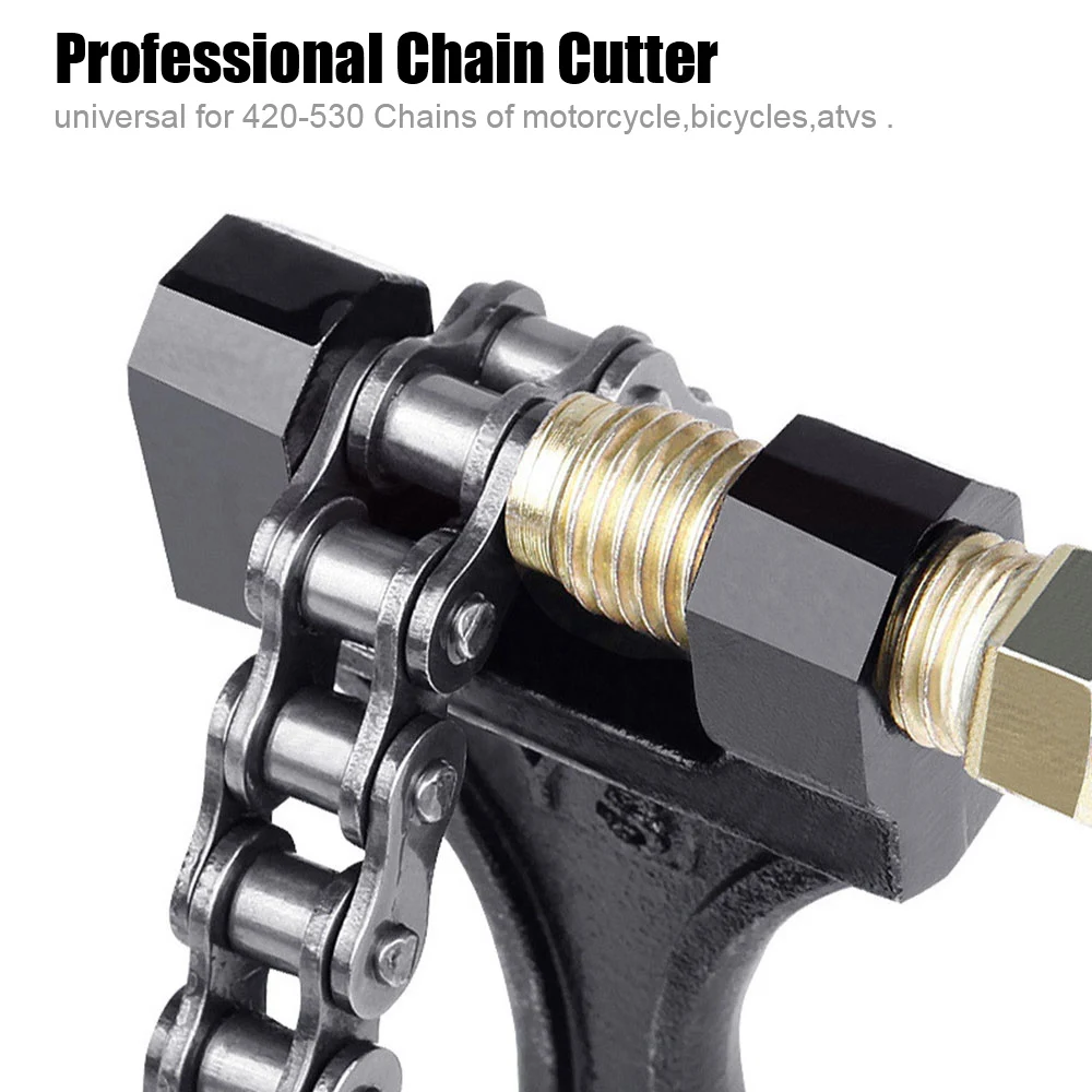 Link Splitter Pin Remover Carbon Steel Spanner 420-530 Chain Breaker Cutter Repair Tools For Motorcycle Bike ATV