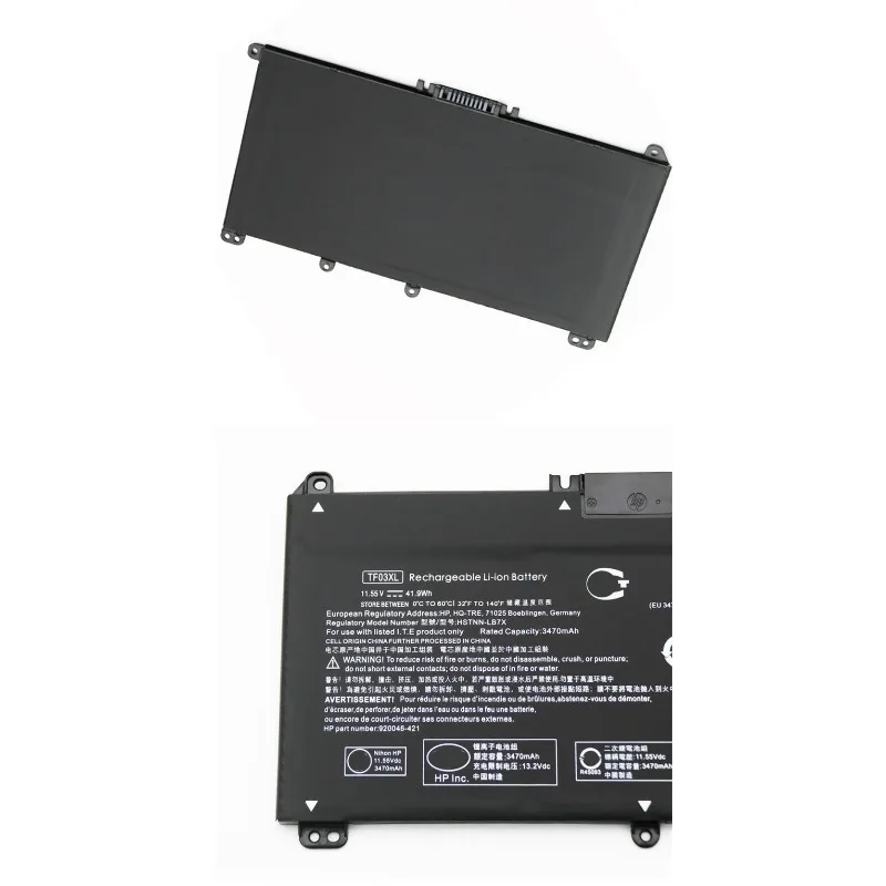 For HP Changyouren HSTNN-LB7X TPN-Q201/Q188 Laptop Battery TF03XL 11.55v 3470mah