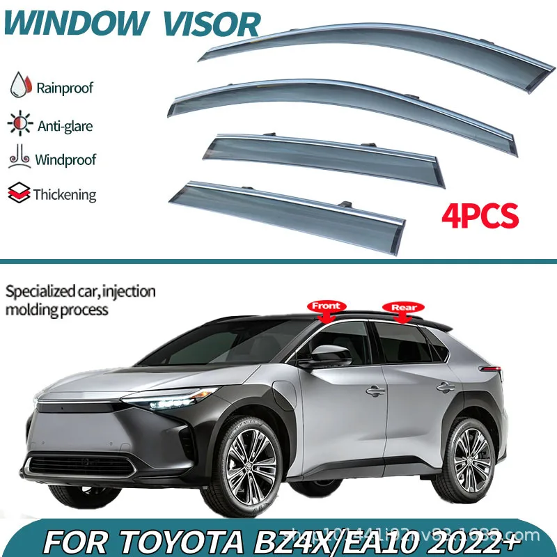 

Suitable for Toyota Bz4X 2022-2023 Window Visor Sunny and Rain Sun Visor Car Window Rain Eyebrows Easy Installation Auto Parts