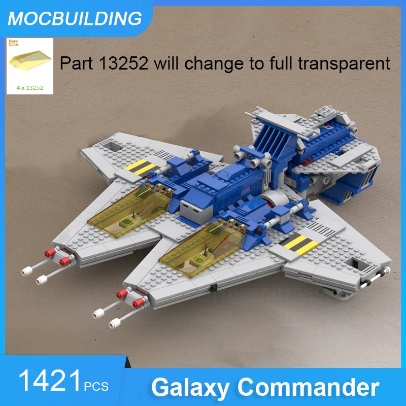 MOC Building Blocks  Galaxy Commander 6980 Remake Version Space DIY Assemble Bricks Educational Creative Xmas Toys Gifts 1421PCS