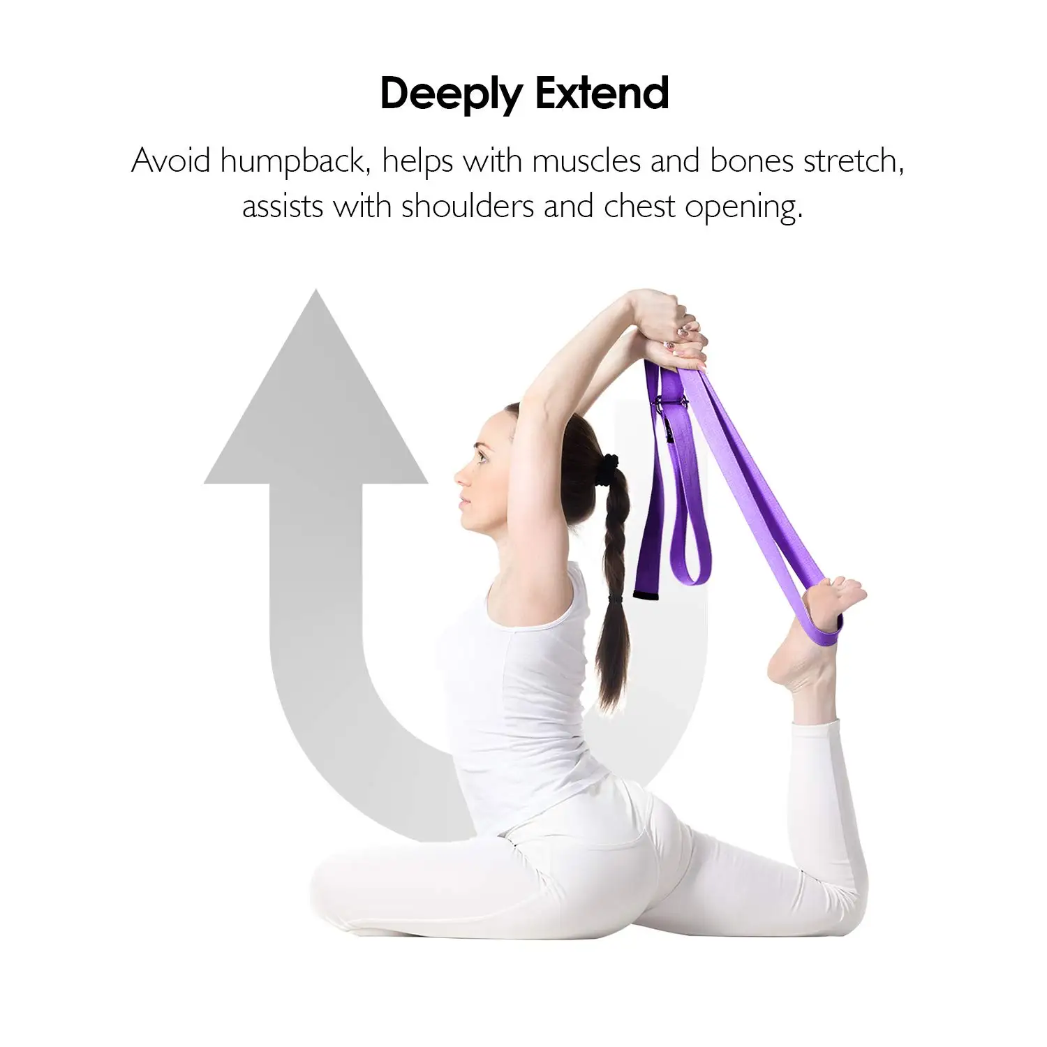 Sports Yoga Straps Durable Cotton Exercise Straps Adjustable D-Ring Buckle Yoga Stretch Pilates Belt Resistance Fitness Band