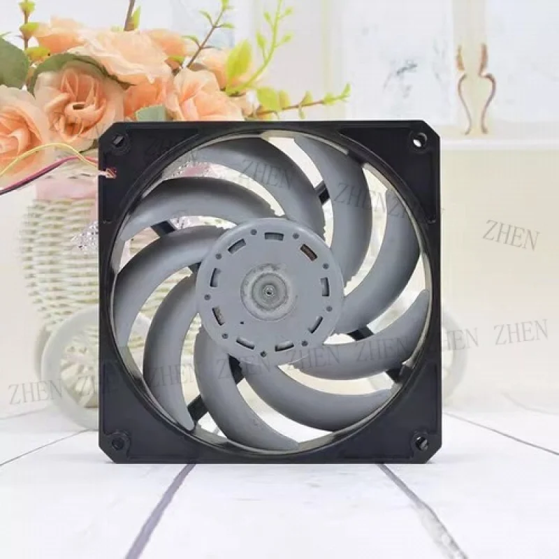 Y FOR  SERVO D1225C12B6AS-25 12025 DC12V 0.123A 3-Wire Silent Cooling Fan