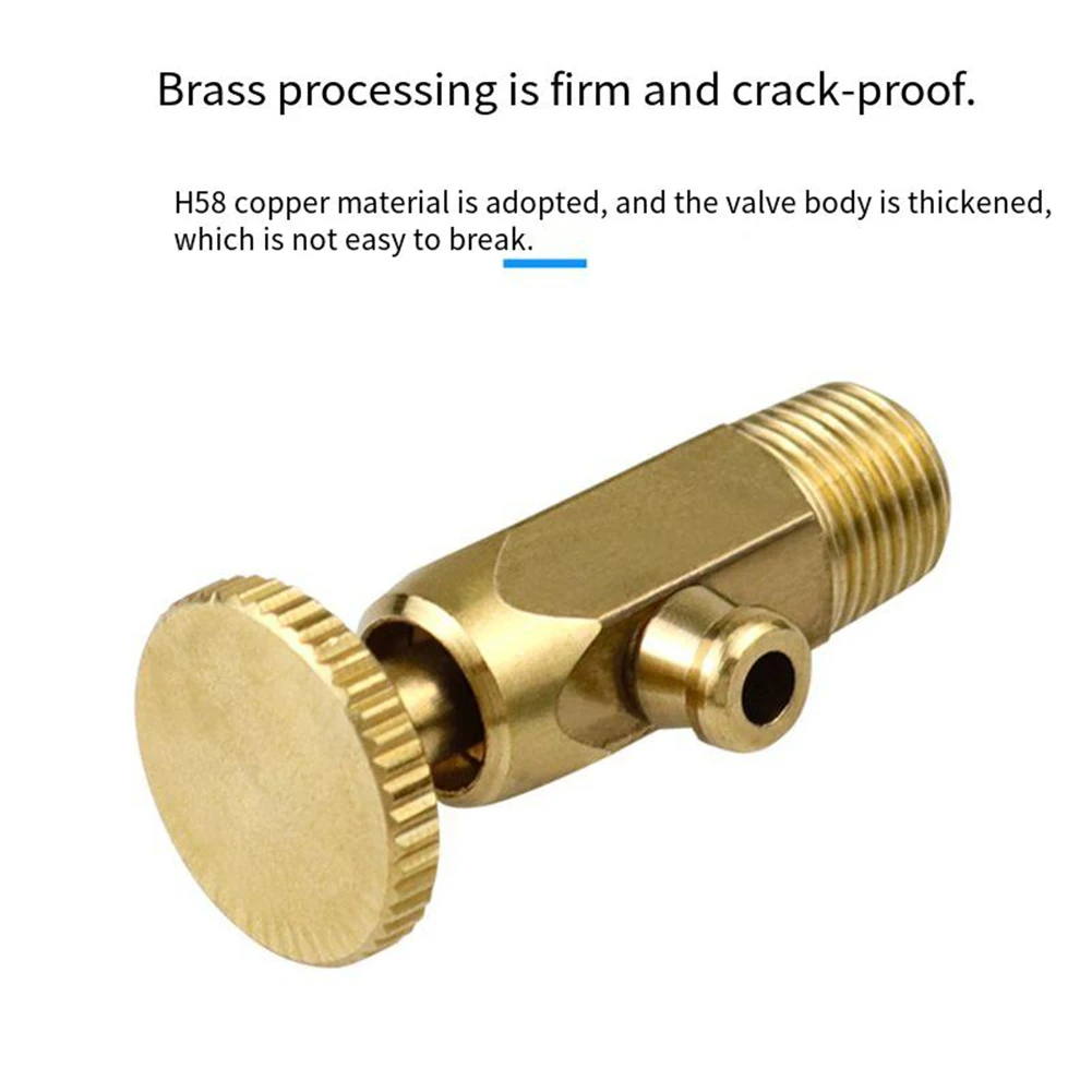 1PCS Brass Air Pressure Release Valve Water Valve Part Accessory To Old Cast Iron Radiator 12mm/16mm Nozzle Hand-tightening Type