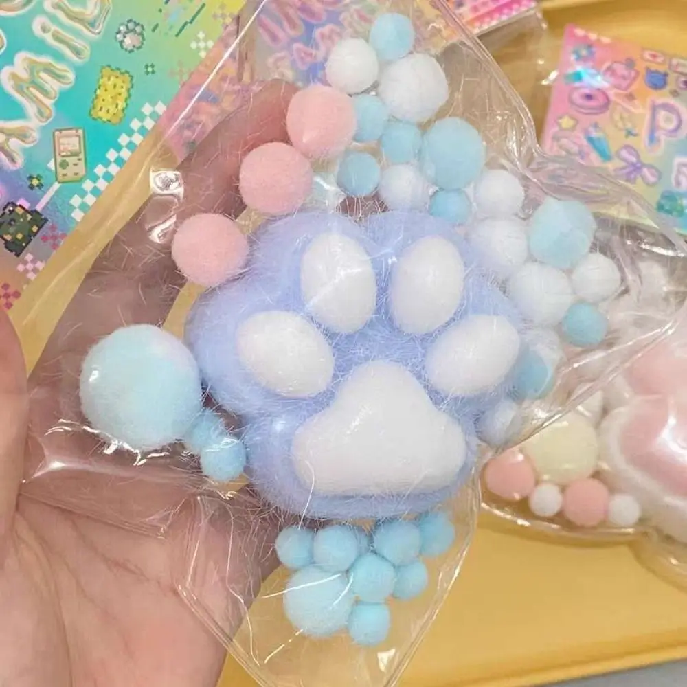 Cat Paw Cat Paw Slow Rebound Toy Interesting Cartoon Small Fresh Pinch Fidget Toy Cute Kawaii Squeeze Paw Toys Relaxation