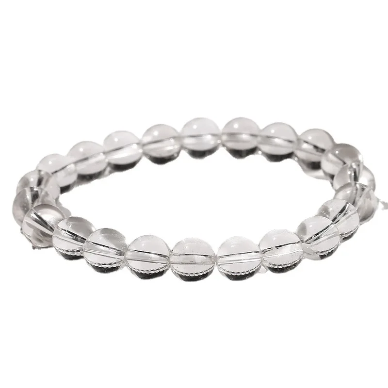 

Shinzue Jewelry8AGrade Natural White Body Cleansing Bracelet Fashion Simple Unisex Transparent Round Bead Jewelry Whole