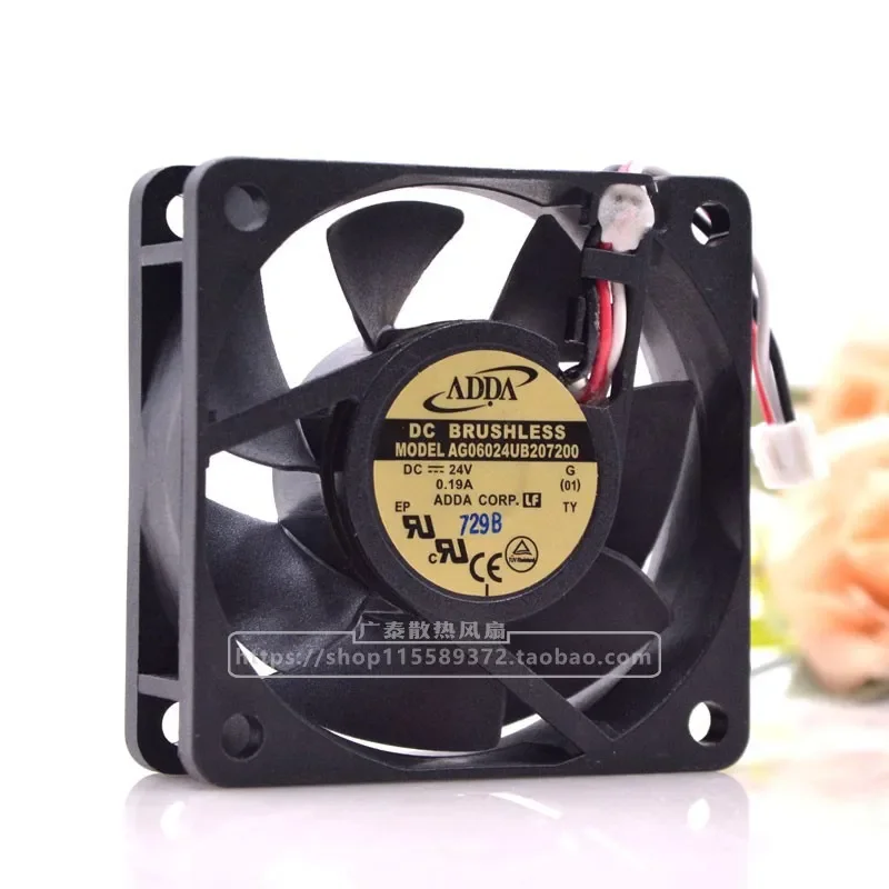 for ADDA Xiexi AG06024UB207200 24V 0.19A 6015 DC Cooling Fan 6CM Original