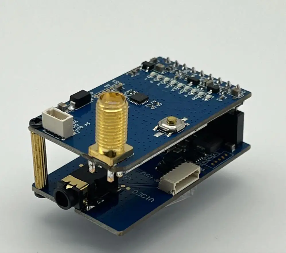 ตัวรับสัญญาณแว่นตา Skyzone 1.2G 1.3GHz VRX 1W 1080-1360MHz โมดูลรับสัญญาณวิดีโอ VTX สำหรับโดรน Fatshark FPV DJI V1 V2