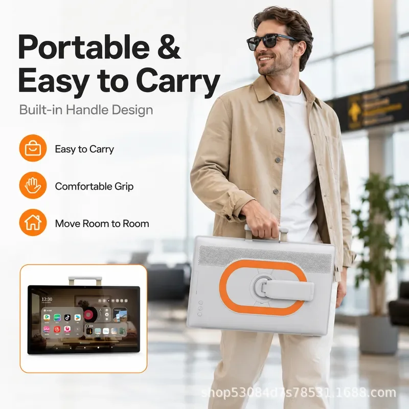 For Overseas Version 24 Inch Girlfriend Desktop Portable Touch Tablet Android Google Mobile TV