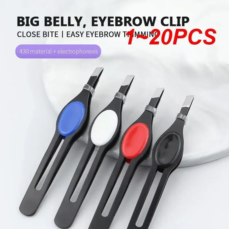 Professional Stainless Steel Eyebrow Tweezer Hair Beauty Fine Hairs Puller Slanted Eye Brow Clips Removal Makeup Tool