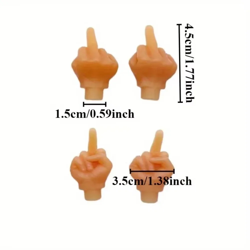 4Pcs Soft Rubber Press-Fit Hand Shape Luminous Valve Cap, Wheel Hub Dust-Proof Seal, Anti-Air-Leak Practical Car Accessory