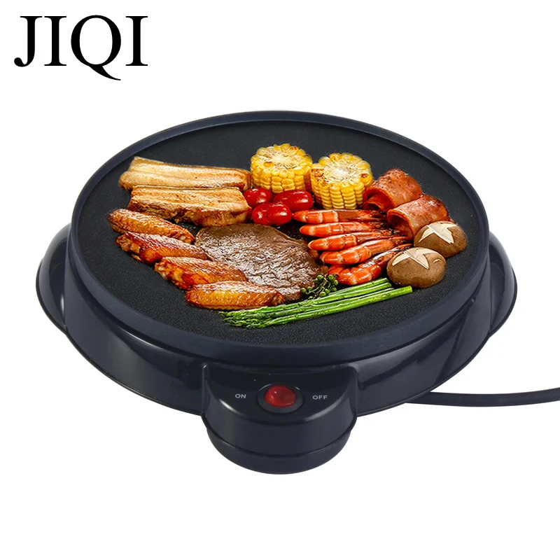 JIQI electric pancake maker Crepe Maker Baking Pan Kitchen tools spring roll machine egg roll machine cake maker EU US adapter