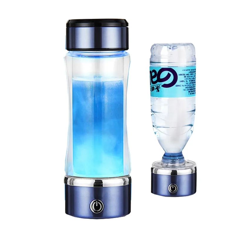 

H2 Rich Cup Filter Glass Portable Hydrogen-Rich Plastic Alkaline Health Maker USB Hydrogen Water Bottle