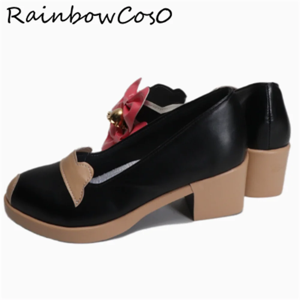 Xiangling Genshin Impact コスプレ靴ブーツゲームアニメパーティーハロウィン RainbowCos0 W4908