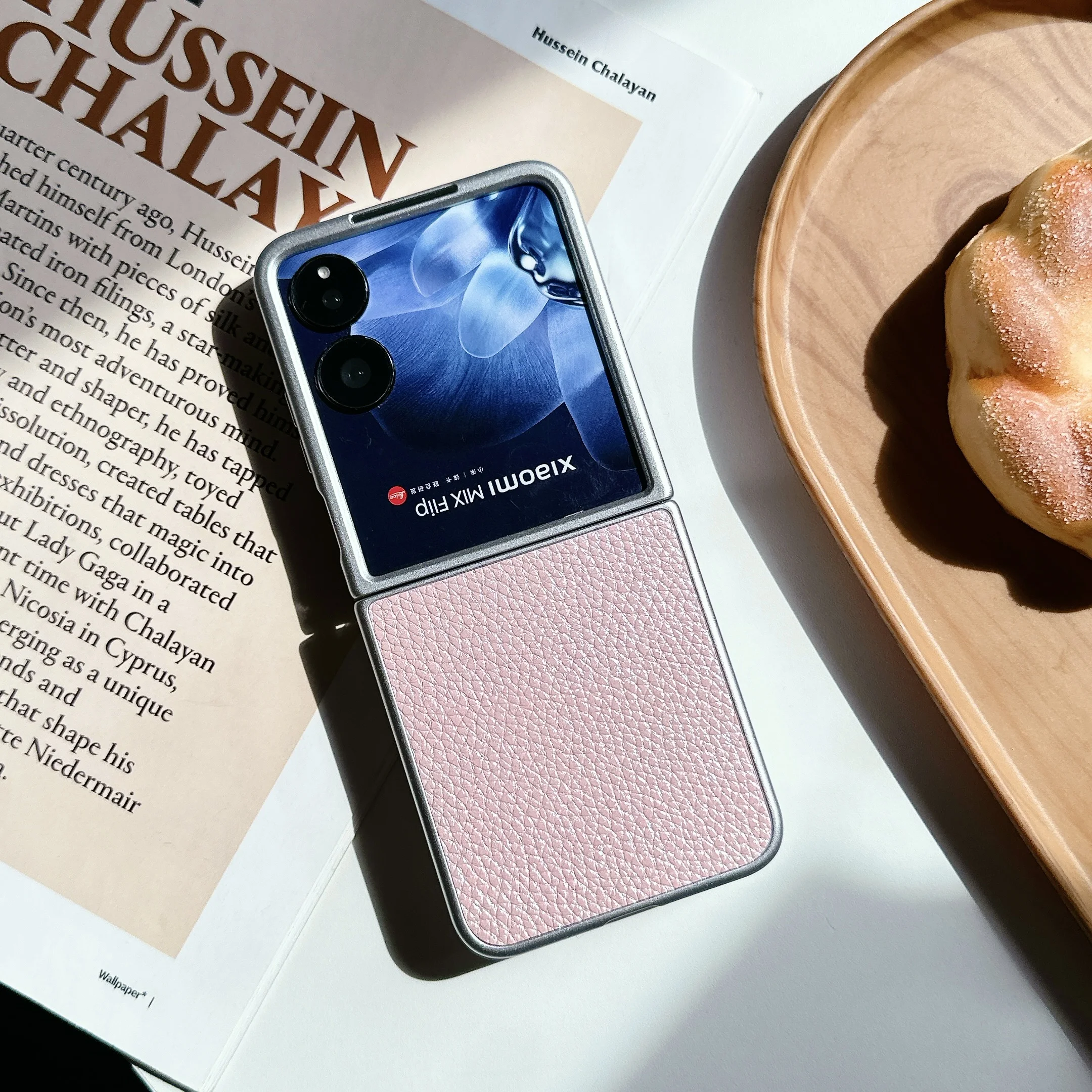 For Xiaomi MIX Flip MIXFlip Phone Case Luxury Faux Leathe Ultra-thin Folding Shockproof Protection Hard Back Cover Accessories