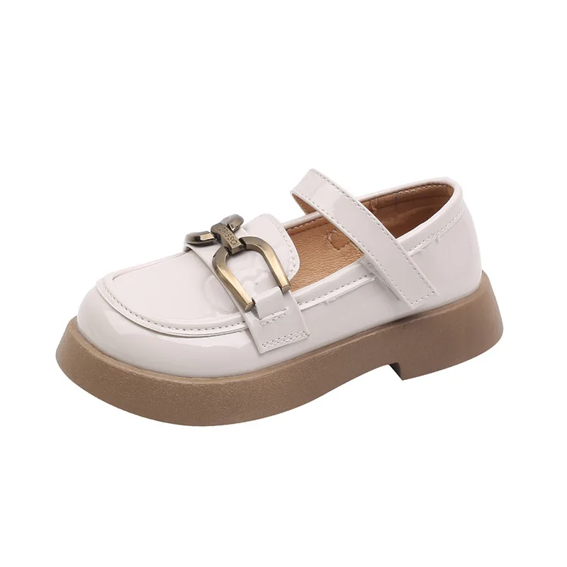 Chaussures en cuir pour enfants, chaussures simples, mode princesse, toutes les petites filles, printemps et automne, nouveau, 2024