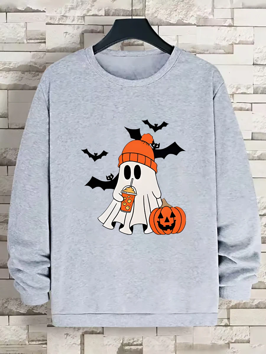 

Толстовка с круглым вырезом и длинным рукавом с принтом, повседневная, теплая, стильная, с индивидуальным узором, тяжелая вес (вес ткани 220–320 г/м2)