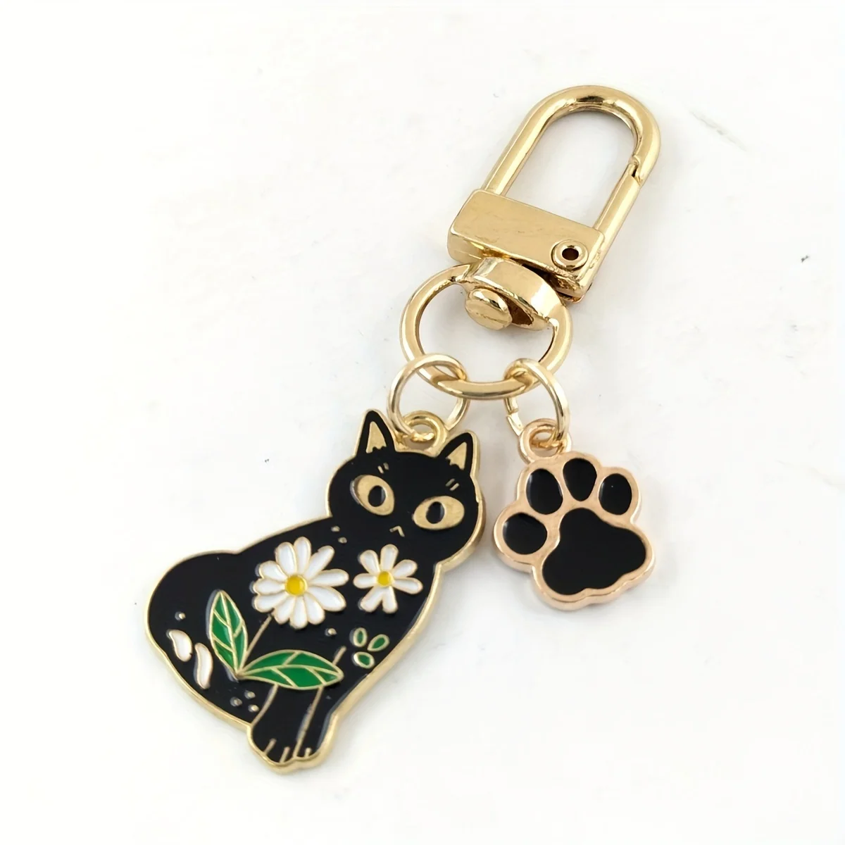 1pc Cartoon Cat Keychain for Men, Cute Cat Animal Paw Key Chain, Car Pendant Jewelry Accessories Pendant