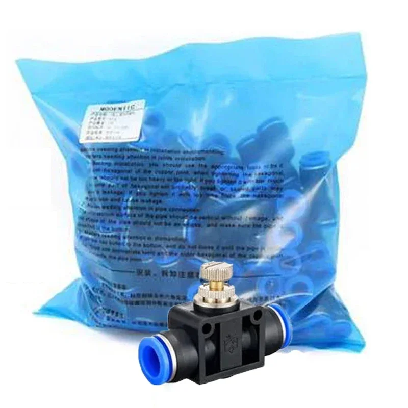 20/50/100 Pcs Pneumatic Quick Coupling Inch Pipe Throttle Control Valve Throttle Valve LSA4 SA6 SA8 SA10 SA12