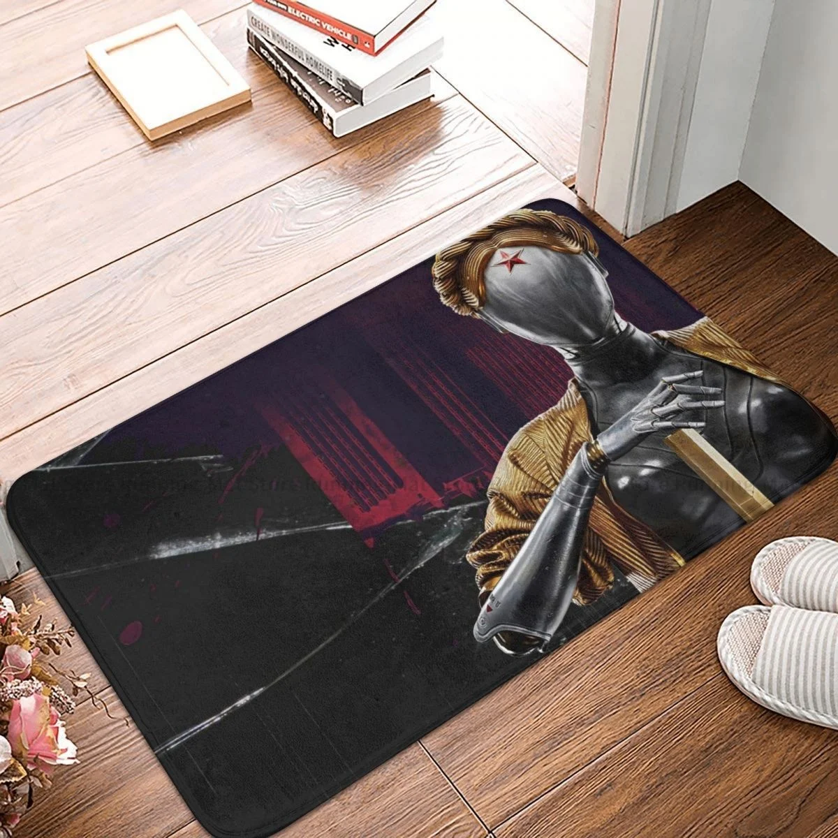 Atomic Heart USSR Game Bedroom Mat Sexy Robot Twins Doormat Living Room Carpet Balcony Rug Home Decor