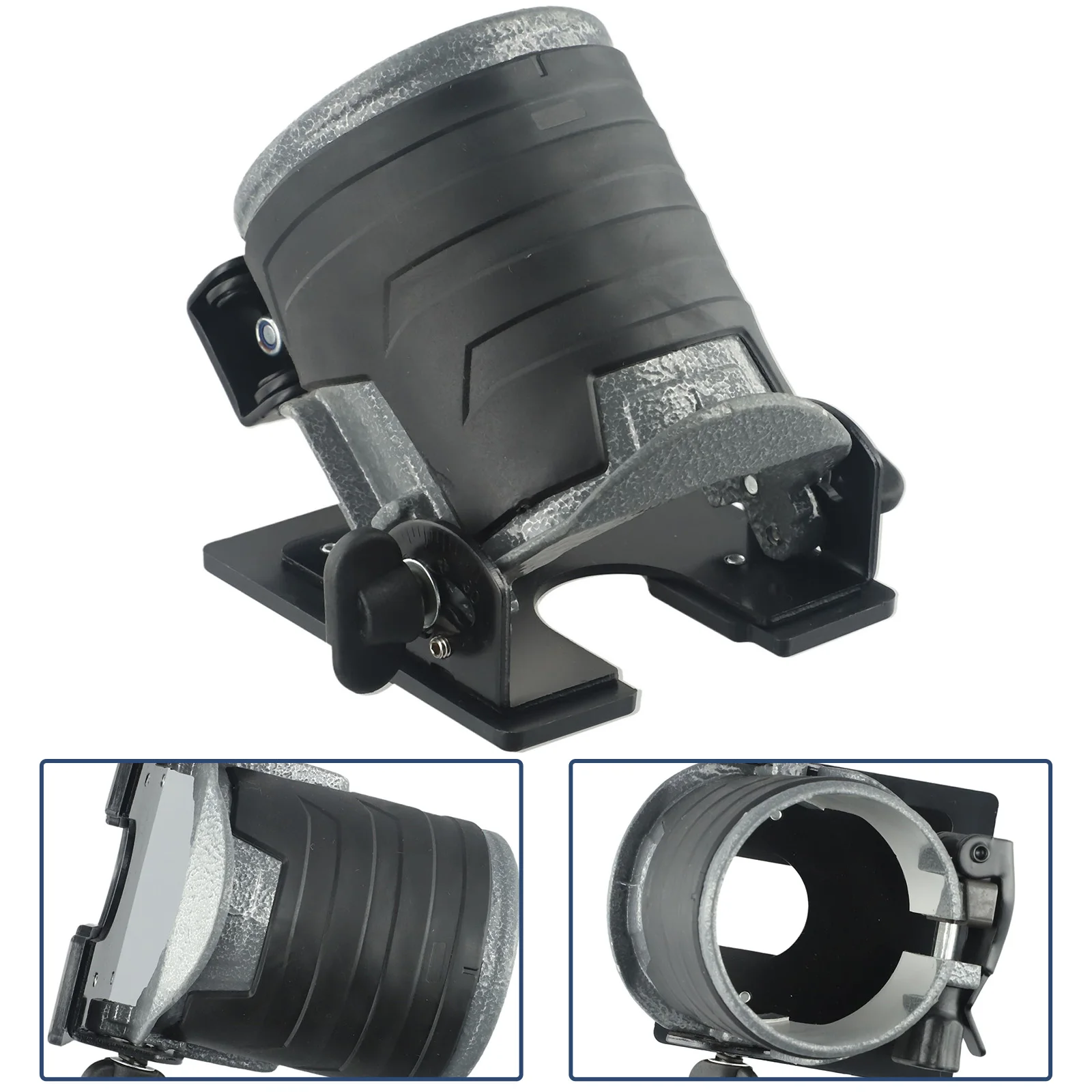 

Trimming Base Trimmer Base -30°~+45° 3.54*3.54in Adjustable Aluminum Casting Non-slip Rubber For Makit RT0700C