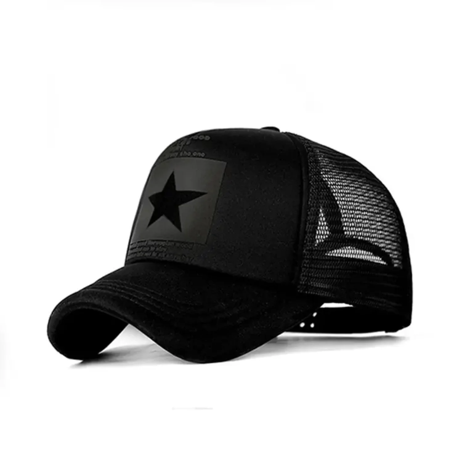 Pentagram Baseball Cap Adjustable Distressed Ponytail Custom Hat