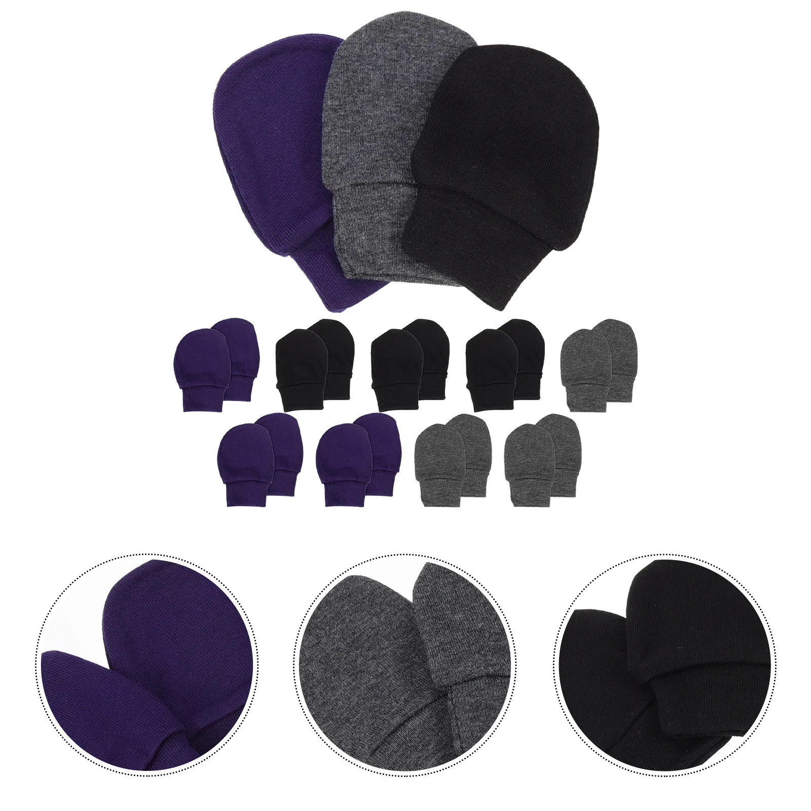 

Baby Anti-Scratch Mittens Supple Cotton Newborn Gloves No Scratch Hand Protector Portable Baby Mittens Newborn Gloves