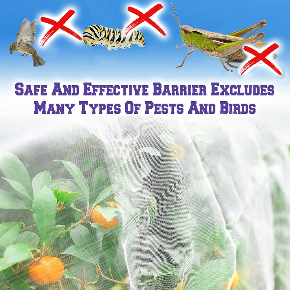 

Garden Insect Screen Netting Fruit Tree Mesh Bird Barrier Polyethylene Plant Protection Garden Netting For Plants Grass Covering