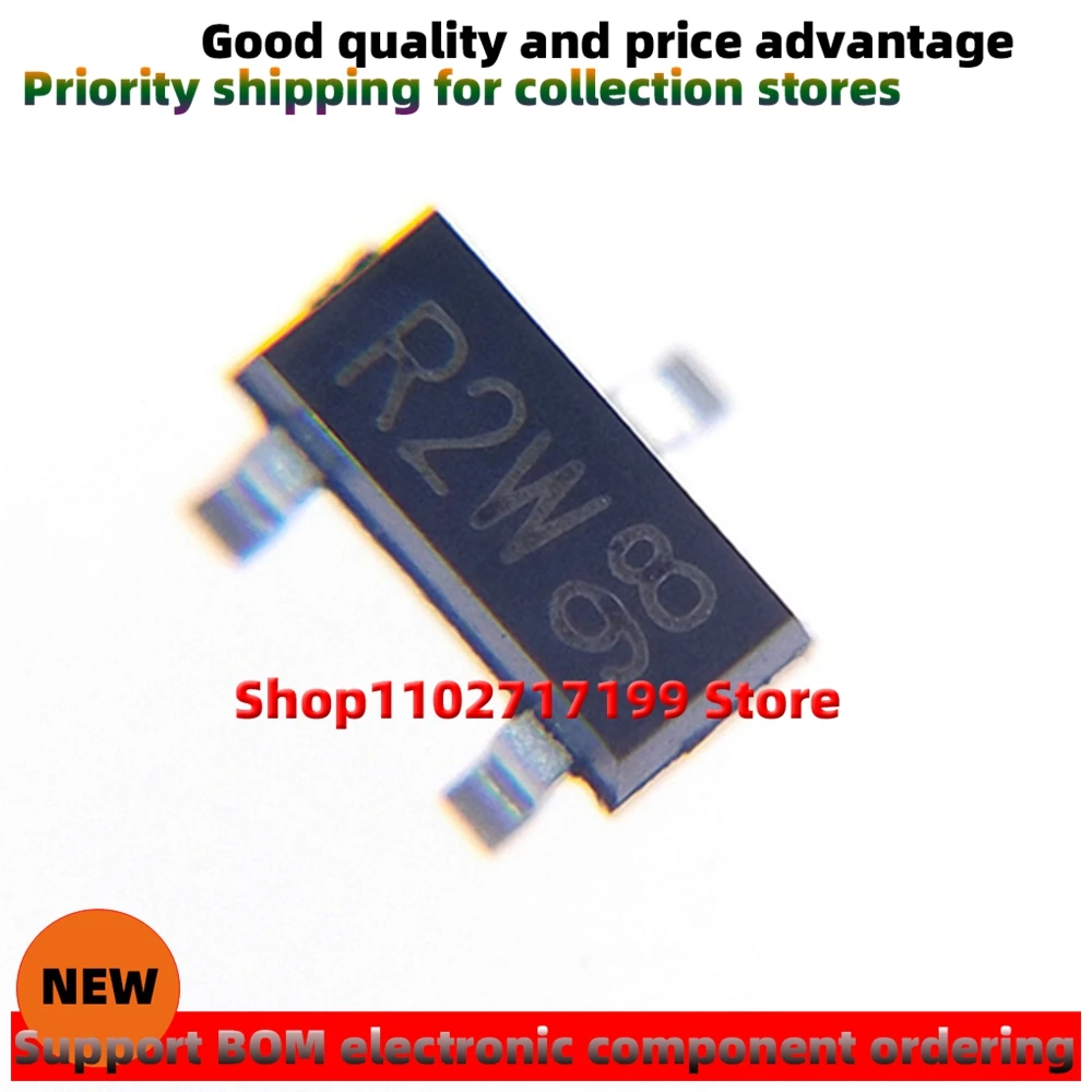 100pcs/LOT  BFR93A silkscreen R2W SOT-23 new original mosfet