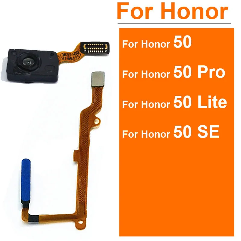 For Huawei Honor 50 Pro 50 Lite 50 SE Under Screen Power Button Fingerprint Flex Cable Home FingerPrint Sensor Replacement Parts