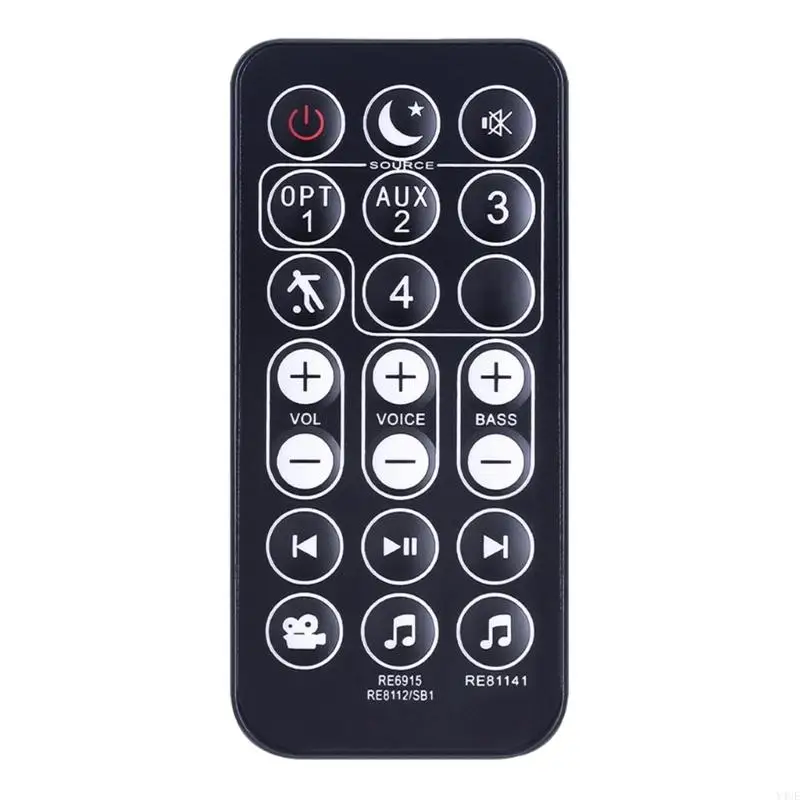 Y4UE Lightweight Replacement Remote Control RE69151 ABS Remote Control with Strong Housing Suiatble for Polk Audios Magnifi