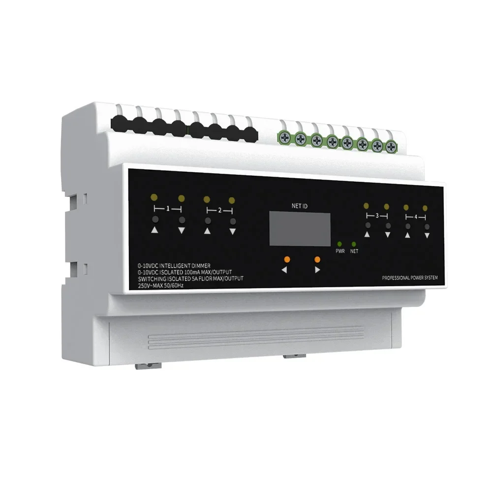 RS-485 Modbus 0-10V Dimmer For Lighting Automation System