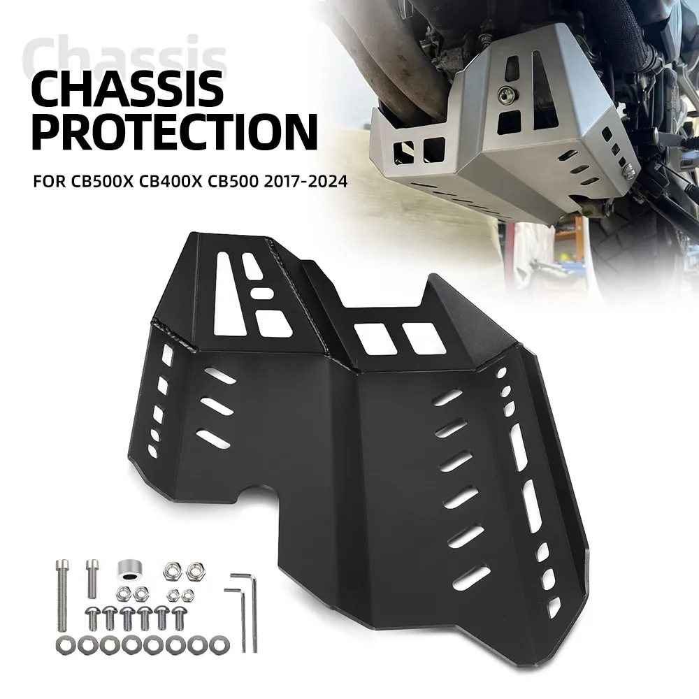 For Honda CB500X CB400X CB500 2017 2018 2019 2020 2021 2022 2023 2024 Skid Plate Chassis Protection Engine Chassis Protection