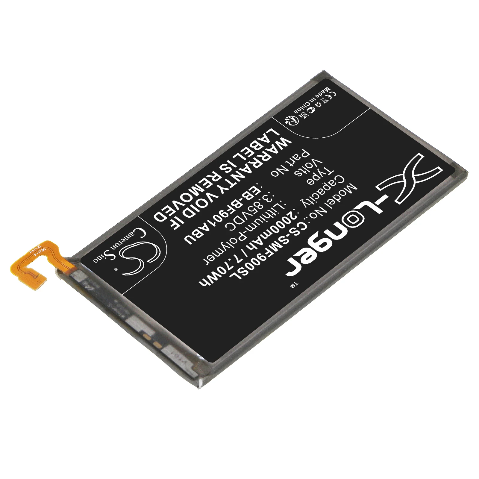 Cameron Sino 3.85V 2000mAh Battery EB-BF901ABU for Samsung Fold, SM-F900J, SM-F9000, SM-F900F, SM-W2020, W20 5G, SM-F900U, SCV44