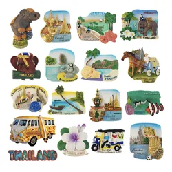 Asia Thailand Samui Krabi Phuket Bangkok Tourist Souvenir Magnetic Sticker Fridge Magnetic Refrigerator Handicraft Gifts