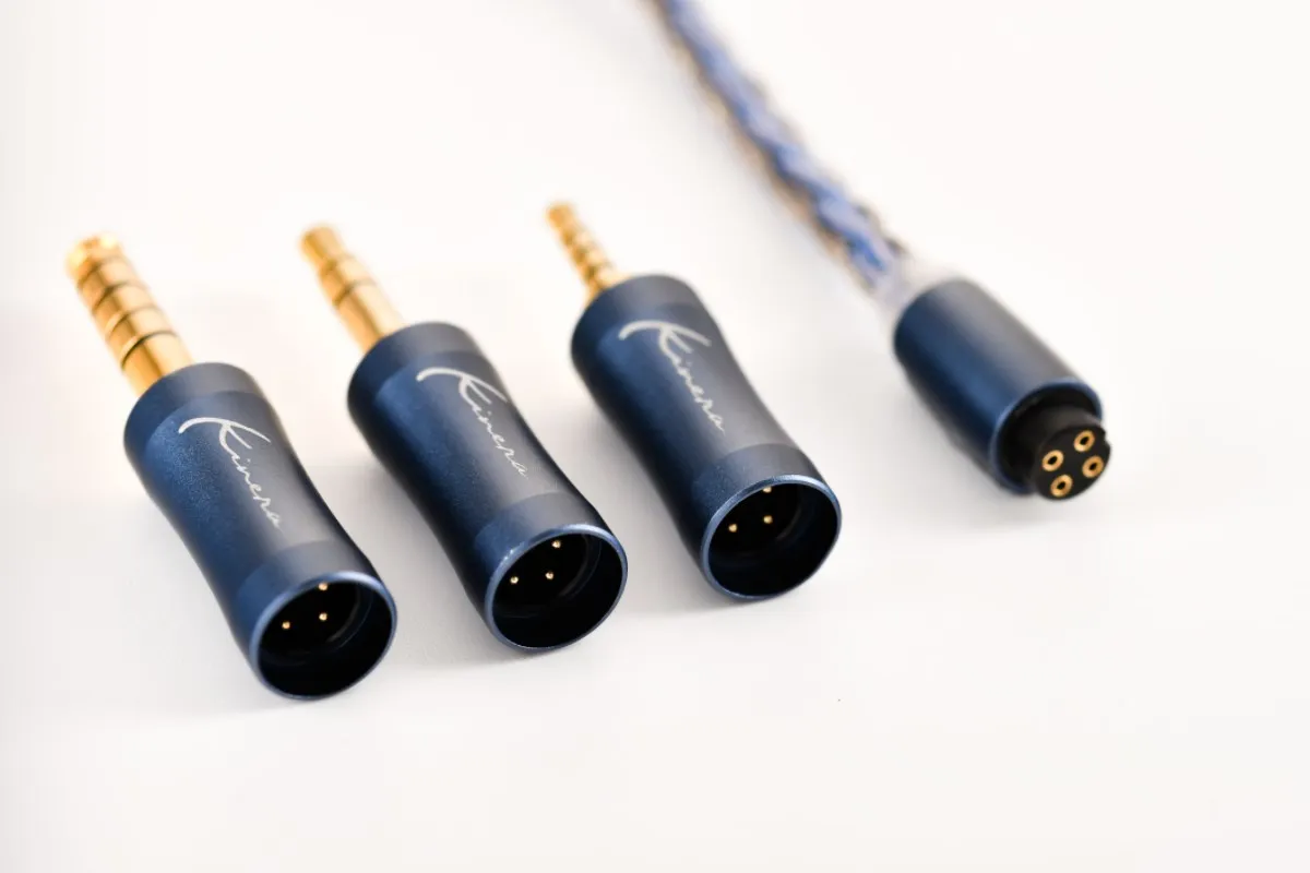 Kinera Ace 2.0 모듈식 업그레이드 이어폰 케이블(2.5mm + 3.5mm + 4.4mm) 3가지 유형의 프런트 엔드 플러그가 포함된 교체 가능한 플러그 디자인