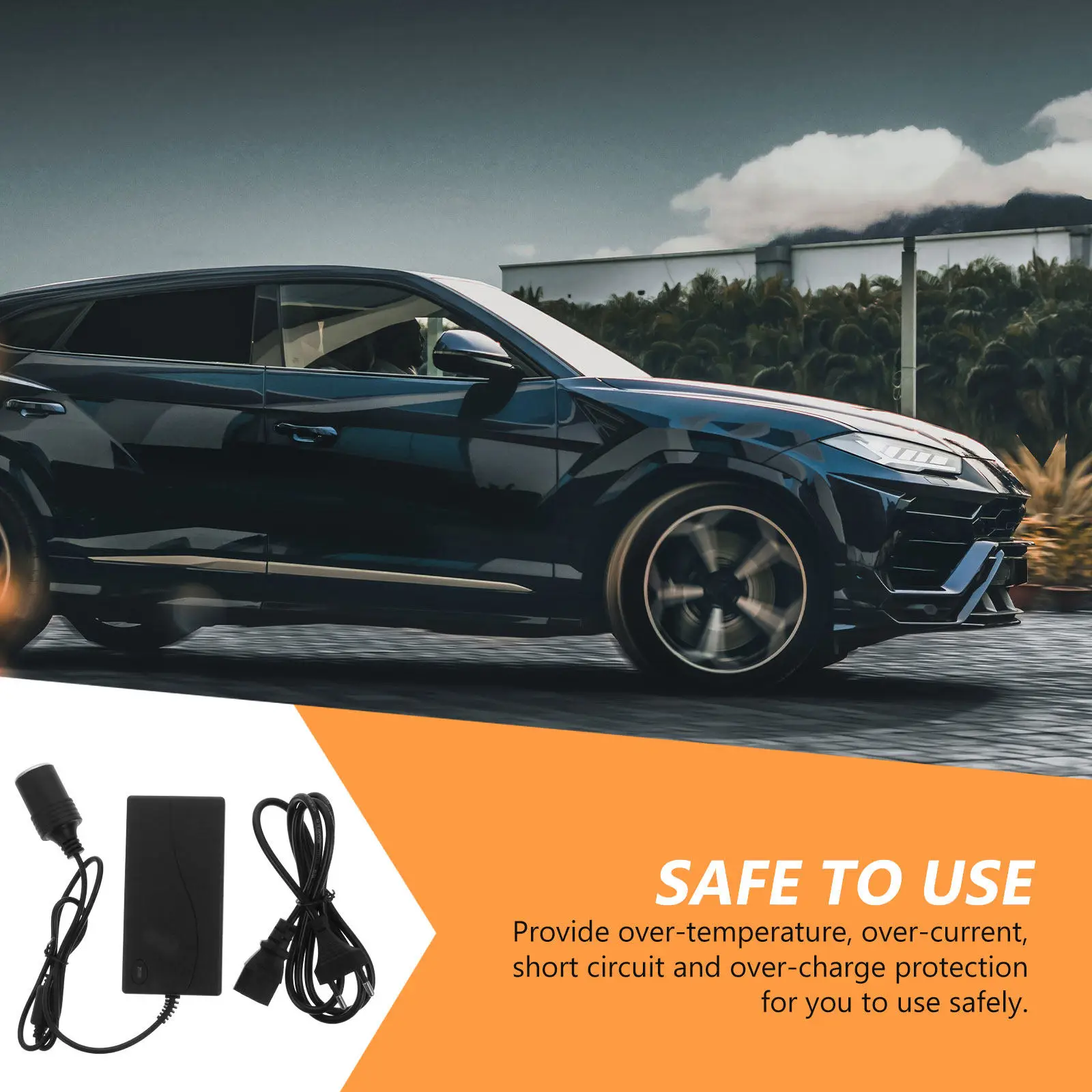 Portable Car Cigarette Lighter Socket 220V to 12V Power Converter for Driving Recorder Dog Car Cooler Air Compressor